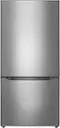 Front. Insignia™ - 18.6 Cu. Ft. Bottom Freezer Refrigerator with ENERGY STAR Certification - Stainless Steel.