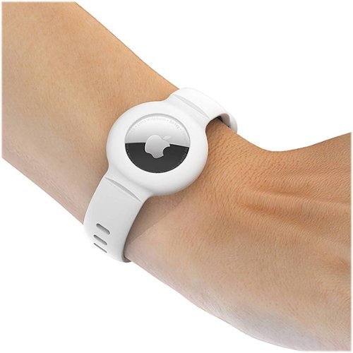 SaharaCase Silicone Wrist Band for Apple AirTag - White WHERE TO BUY