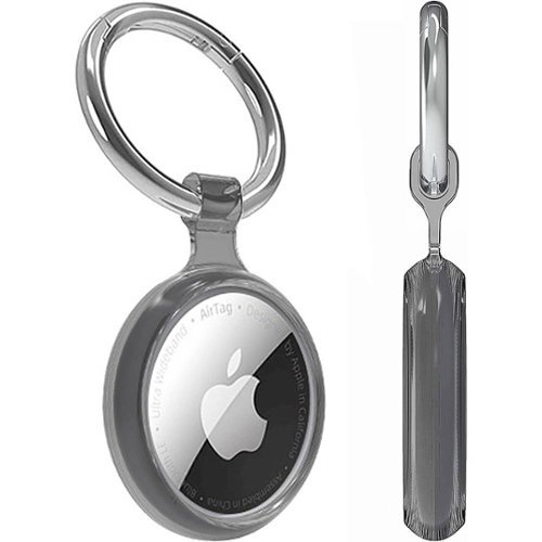 SaharaCase Hybrid Flex Case for Apple AirTag - Black WORLDWIDE DELIVERY