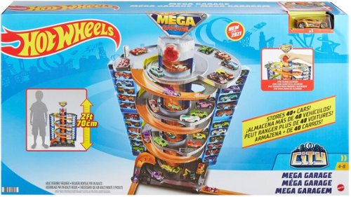 Color blue/orange Hot Wheels - City 50 Mega Garage - Blue/Orange