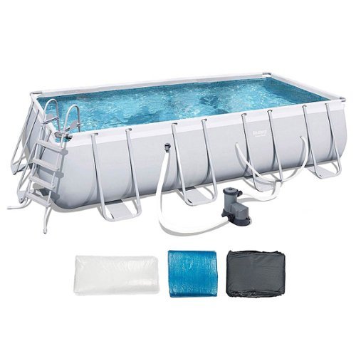 Bestway - Rectangular Above Ground Pool Set with Ladder & Filter Pump