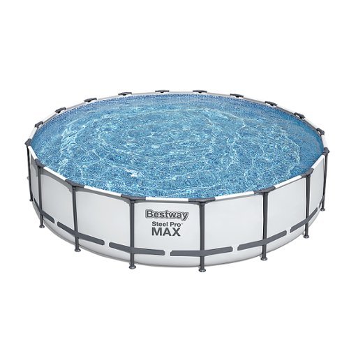Bestway - Steel Pro Round Frame Pool Set with Filter Pump and Ladder - Brown