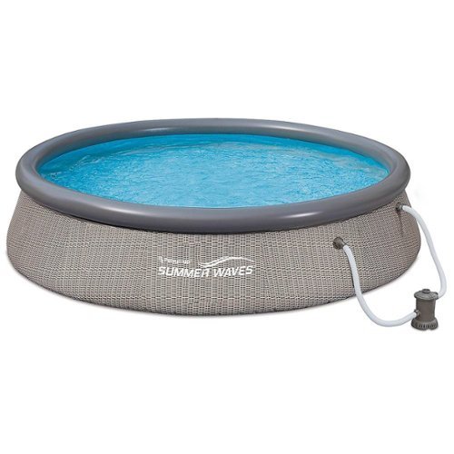 Summer Waves - 12ft x 36in Ring Above Ground Pool with Pump