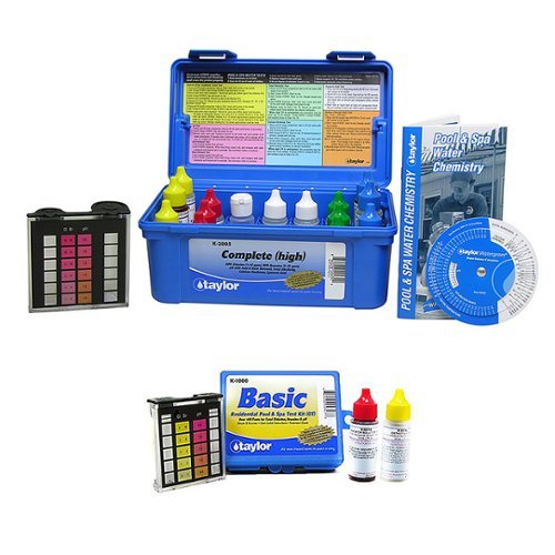 Taylor - Pool Chlorine Bromine Alkalinity Test Kit with Additional Basic Kit
