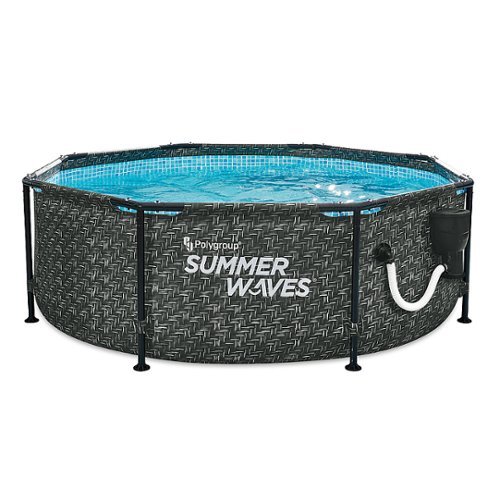 Summer Waves - 8ft x 30in Above Ground Frame Pool with Pump