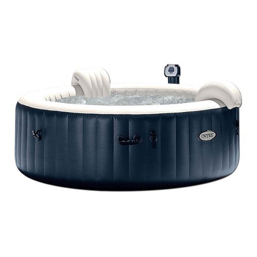 Intex - 6 Person Portable Hot Tub, 6 S1 Filters with LED Light - Multi-Front_Standard 