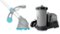 Intex - 2500 GPH Above Ground Swimming Pool Cartridge Filter Pump System and Krill Automatic Pool Vacuum for Above Ground Pools - Gray-Front_Standard