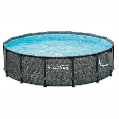 Summer Waves - 14ft x 48in Round Above Ground Pool Set w/ Pump-Front_Standard 