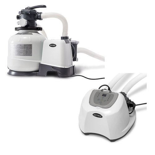 Intex - 2800 GPH Pool Sand Filter Pump with Krystal Clear Saltwater System