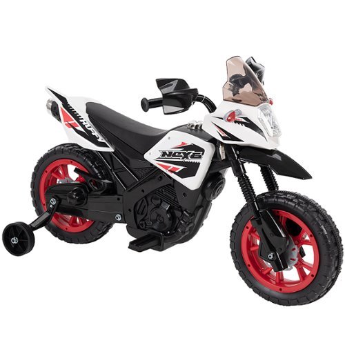 Huffy - NEX6 Battery Powered Ride-On Motorcycle - Black, white