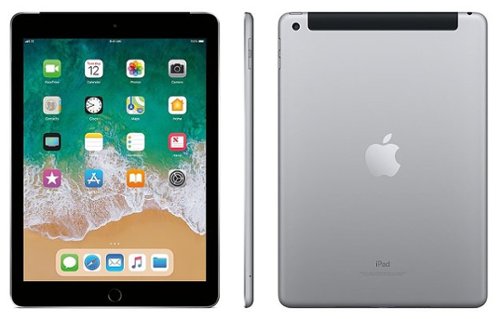 Certified Refurbished - Apple iPad (6th Generation) (2018) Wi-Fi + Cellular - 128GB (Unlocked) - Space Gray