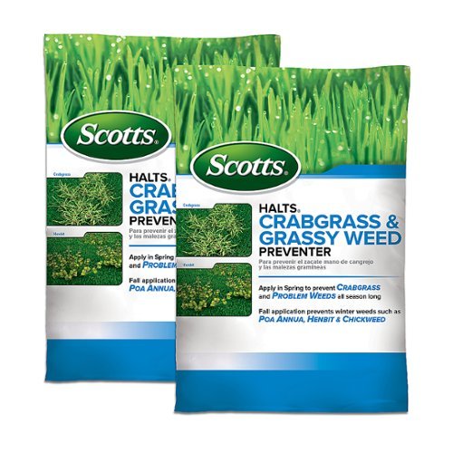 Scotts - Halts Crabgrass & Grassy Weed Preventer 2-Pack - Black