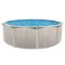 Aquarian - 15 Foot x 52 Inch Steel Frame Above Ground Swimming Pool - Gray-Front_Standard