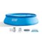 Intex - 15-foot x 42-inch Easy Set Inflatable Above Ground Swimming Pool with Pump - Blue-Front_Standard