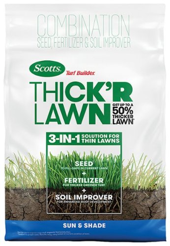 Scotts - Turf Builder Thick'R Lawn Sun & Shade, 12 lb. - Black