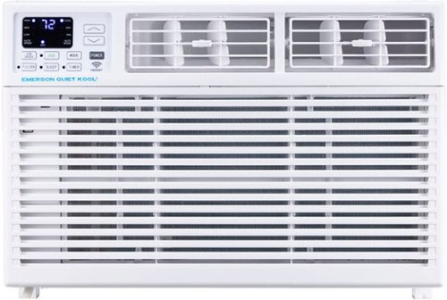 Emerson Quiet Kool - 450 Sq. Ft. 12,000 BTU Smart Window Air Conditioner with Remote, Wi-Fi and Voice Control - White