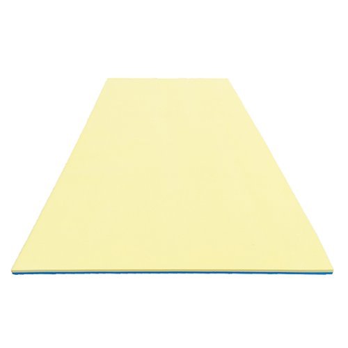 COMFY FLOATS - 12 x 5 Foot No Inflate Water Pad Pool and Lake Float - Yellow