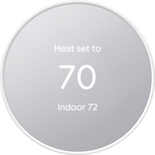  Google - Geek Squad Certified Refurbished Nest Smart Programmable Wi-Fi Thermostat - Snow