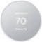 Google - Geek Squad Certified Refurbished Nest Smart Programmable Wi-Fi Thermostat - Snow-Front_Standard
