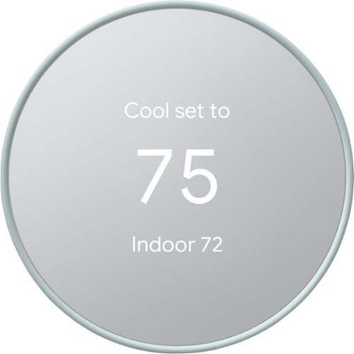 Google - Geek Squad Certified Refurbished Nest Smart Programmable Wi-Fi Thermostat - Fog-Front_Standard 