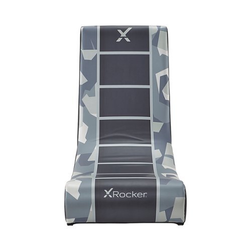 X Rocker - Camo Retreat 2.0 Bluetooth Floor Rocker Gaming Chair - Gray Camo