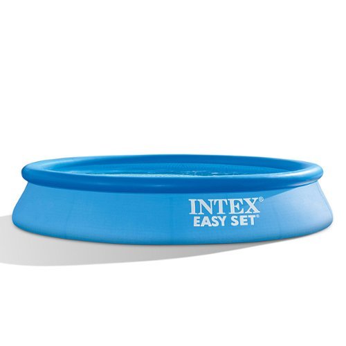 Intex - 10 X 24 Inch Easy Set Inflatable Circular Swimming Pool - Blue