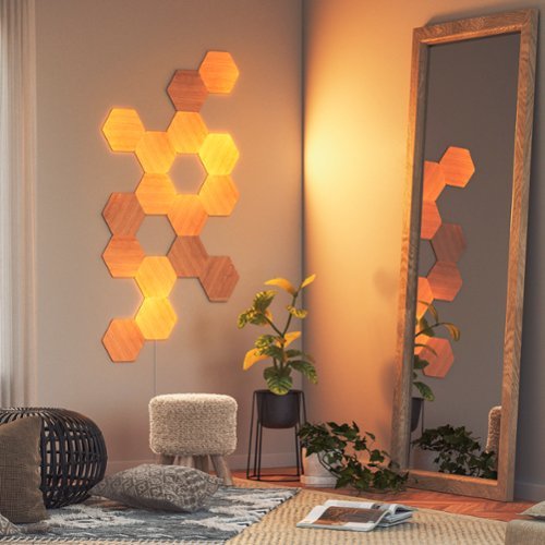 Nanoleaf Elements Hexagons Expansion Pack (3 Panels) - Wood Look HOW TO BUY