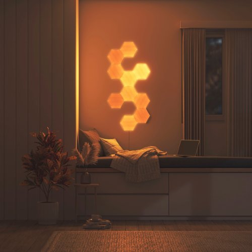 Nanoleaf Elements Hexagons Expansion Pack (3 Panels) - Wood Look BUY ONLINE