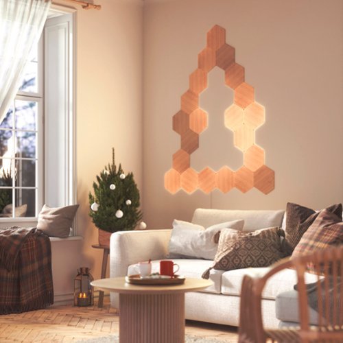 Nanoleaf Elements Hexagons Expansion Pack (3 Panels) - Wood Look BUY IN EUROPE
