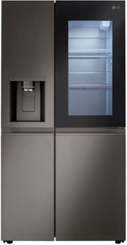 LG - 27 Cu. Ft. Side-by-Side Smart Refrigerator with Craft Ice - Black Stainless Steel