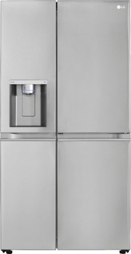 LG - 27.1 cu ft Side by Side Refrigerator with Door in Door, Craft Ice, and Smart Wi-Fi - Stainless steel
