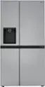 Front. LG - 27.2 Cu. Ft. Side-by-Side Refrigerator with SpacePlus Ice - PrintProof Stainless Steel.