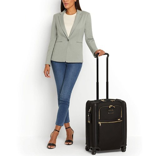 TUMI - Alpha Continental Dual Access 24" 4 Wheel Carry-On Suitcase - Black-Alt_View_Standard_18 