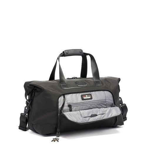 TUMI Alpha Double Expansion Travel Satchel - Black GLOBAL SHIPPING