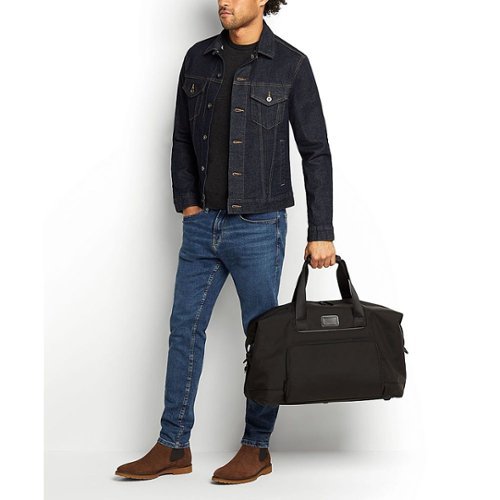 TUMI Alpha Double Expansion Travel Satchel - Black BUY ONLINE