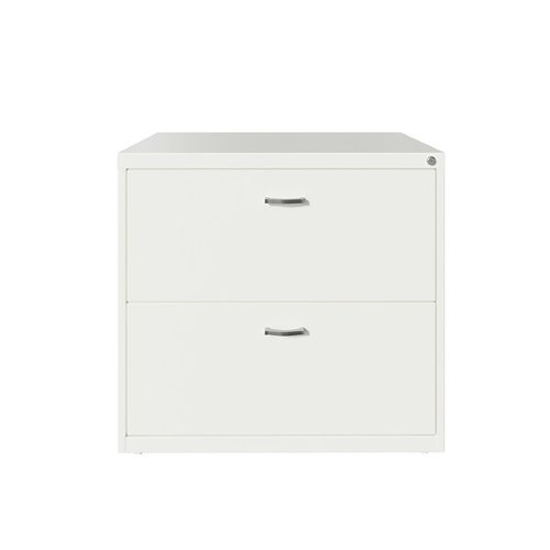 Space Solutions - Home Office Style Lateral File Cabinet, 30 in. Wide, 2 Drawer - White