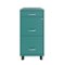 Space Solutions - 18" Deep 3 Drawer Mobile Metal File Cabinet with Pencil Drawer - Teal-Front_Standard