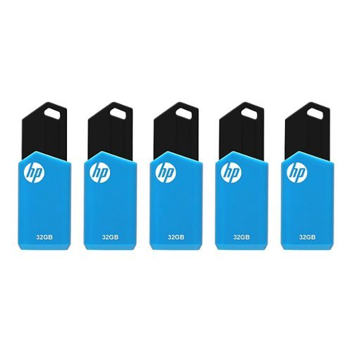 

HP - 32GB v150w USB 2.0 Flash Drive 5-Pack