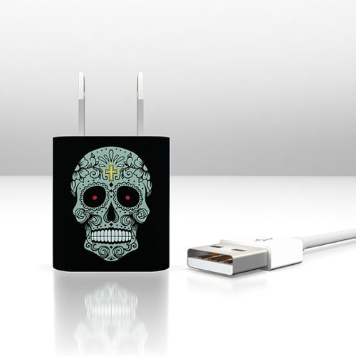 KB Covers - Apple 5W USB Power Adapter & Apple 2m Lightning Cable - Sugar Skull