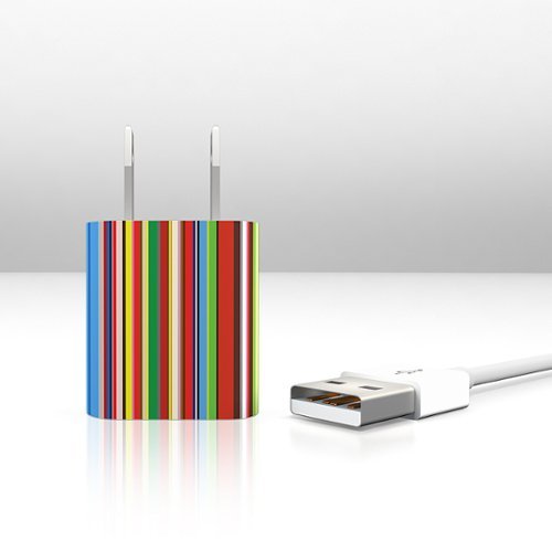 KB Covers - Apple 5W USB Power Adapter & Apple 2m Lightning Cable - Stripes