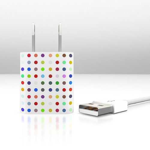 KB Covers - Apple 5W USB Power Adapter & Apple 2m Lightning Cable - Polka Dots