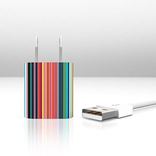 KB Covers - Apple 5W USB Power Adapter & Apple 2m Lightning Cable - Gradient Stripes