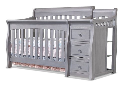 Sorelle - Princeton Elite Crib & Changer - Weathered Gray