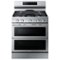 Samsung - Open Box 6.0 cu. ft. Smart Freestanding Gas Range with Flex Duo, Stainless Cooktop & Air Fry - Stainless Steel-Front_Standard