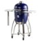 Saffire - Platinum Kamado—Medium Ceramic Grill and Smoker - Blue-Angle_Standard