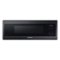 Samsung - 1.1 cu. ft. Smart SLIM Over-the-Range Microwave with 400 CFM Hood Ventilation - Black Stainless Steel-Front_Standard