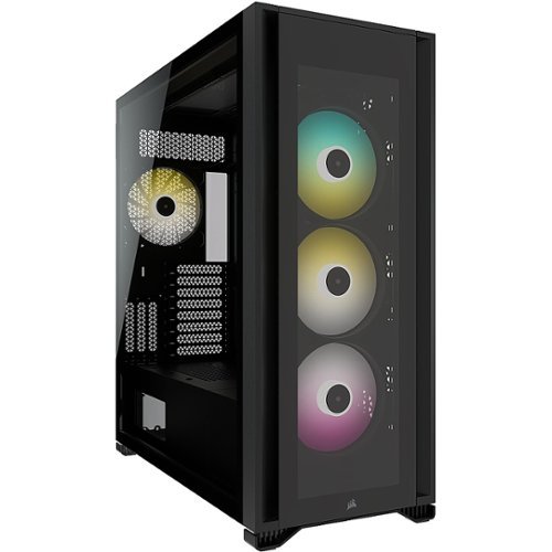 CORSAIR - iCUE 7000X RGB ATX/Mini ITX/Micro ATX/EATX Full-tower Case - Black