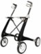 byAcre - Carbon Ultralight Comfort Walker Rollator, 18.5" Seat Width, Supports up to 285lbs - Black Frame-Front_Standard