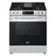 Front. LG - 5.8 Cu. Ft. Smart Slide-In Gas True Convection Range with EasyClean and Air Fry - PrintProof Stainless Steel.
