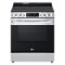 LG - 6.3 Cu. Ft. Smart Slide-In Electric True Convection Range with EasyClean and AirFry - Stainless Steel-Front_Standard
